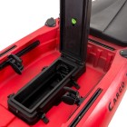 Μονοθέσιο Pedal Kayak Ready με Αλουμινίου Κάθισμα και Box Cargo 320 Μαύρο-Κόκκινο