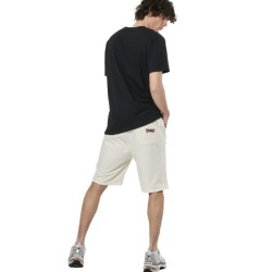 Ανδρική Βερμούδα Body Action Men's Essentials French Terry Shorts 033516-05 (Egret Ecru)