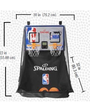 Μπασκέτα πόρτας από την SPALDING ΜΠΑΣΚΕΤΑ NBA OVER THE DOOR SYSTEM 8487SCN