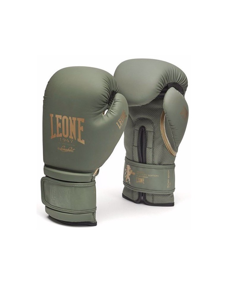 Γάντια προπόνησης Leone Military Edition Boxing Gloves GN059 Green