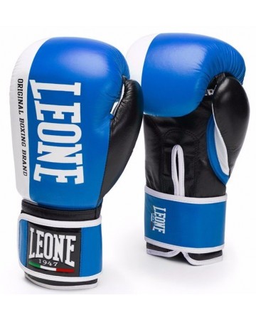 Γάντια προπόνησης LEONE CHALLENGER BOXING GLOVES Blue GN201 BL