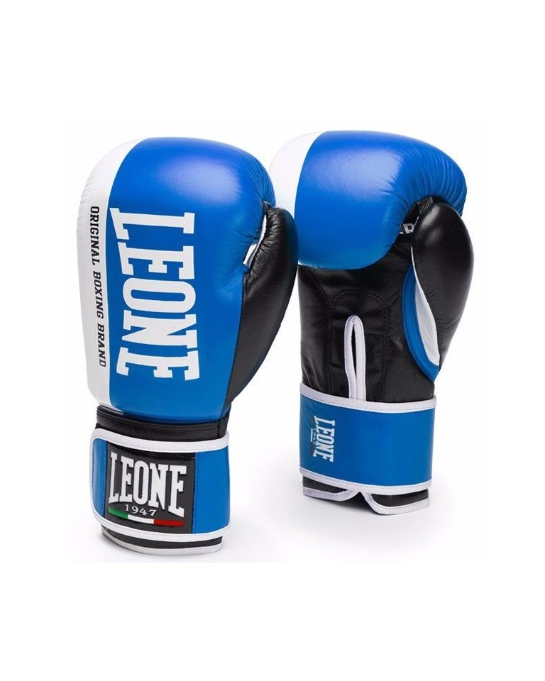 Γάντια προπόνησης LEONE CHALLENGER BOXING GLOVES Blue GN201 BL