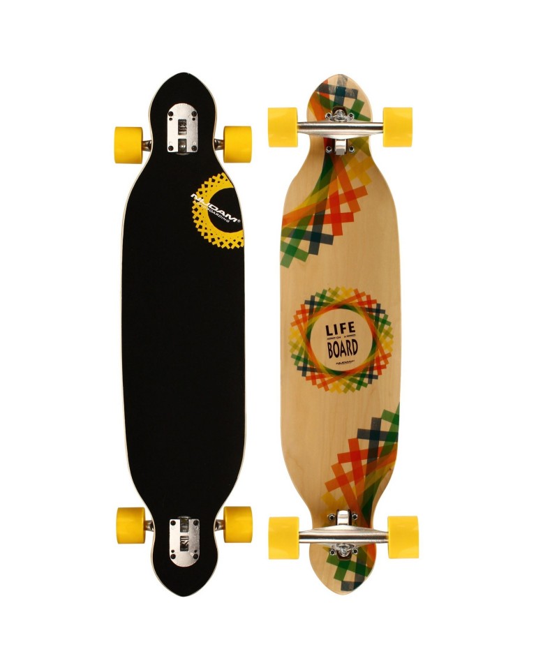 Skateboard Longboard Criss Cross (38") 52OT-GRB