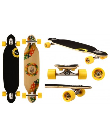 Skateboard Longboard Criss Cross (38") 52OT-GRB