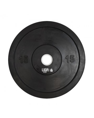 Δίσκος Ολυμπιακού Τύπου με Λάστιχο BUMPER PLATE 15kg LIGASPORT