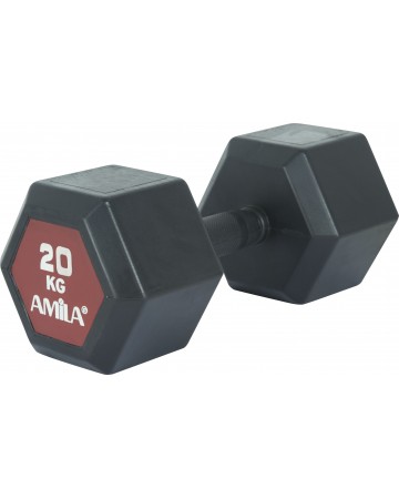 Aλτήρας Εξάγωνος Amila Original Rubber H - 20Kg 90595