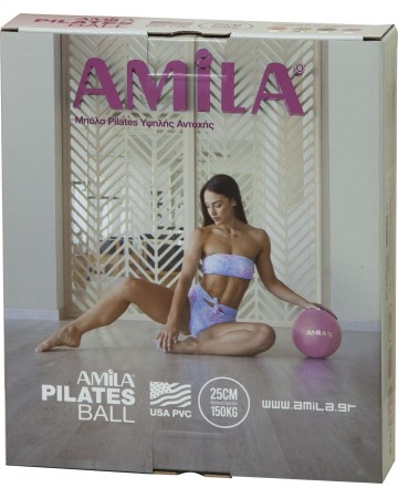 Μπάλα Γυμναστικής Amila Pilates Ball 25cm Ρόζ 95817