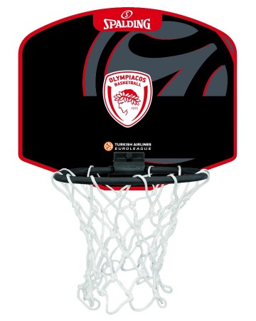 Mini Μπασκέτα Ολυμπιακός με μπαλίτσα Spalding 77 613Z1