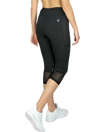 Γυναικεία Κολάν Magnetic North Women's High Waisted 3/4 Tights (Black) 21044