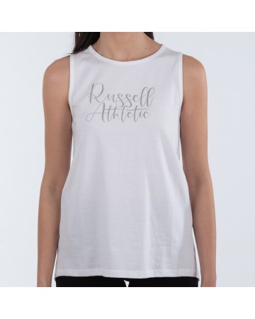 Γυναικείο Αμάνικο T-Shirt Russell Athletic Scripted-Split Back Long Tank A2 113 1 001