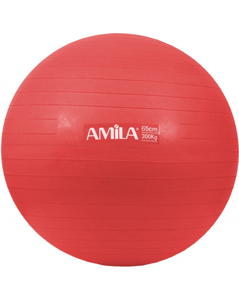 Μπάλα γυμναστικής AMILA GYMBALL 75cm Κόκκινη 95866