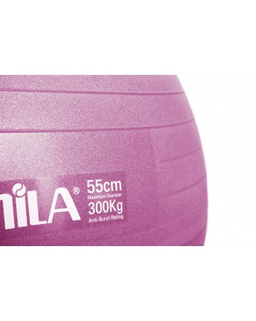 Μπάλα γυμναστικής AMILA GYMBALL 65cm Ροζ Bulk 48438