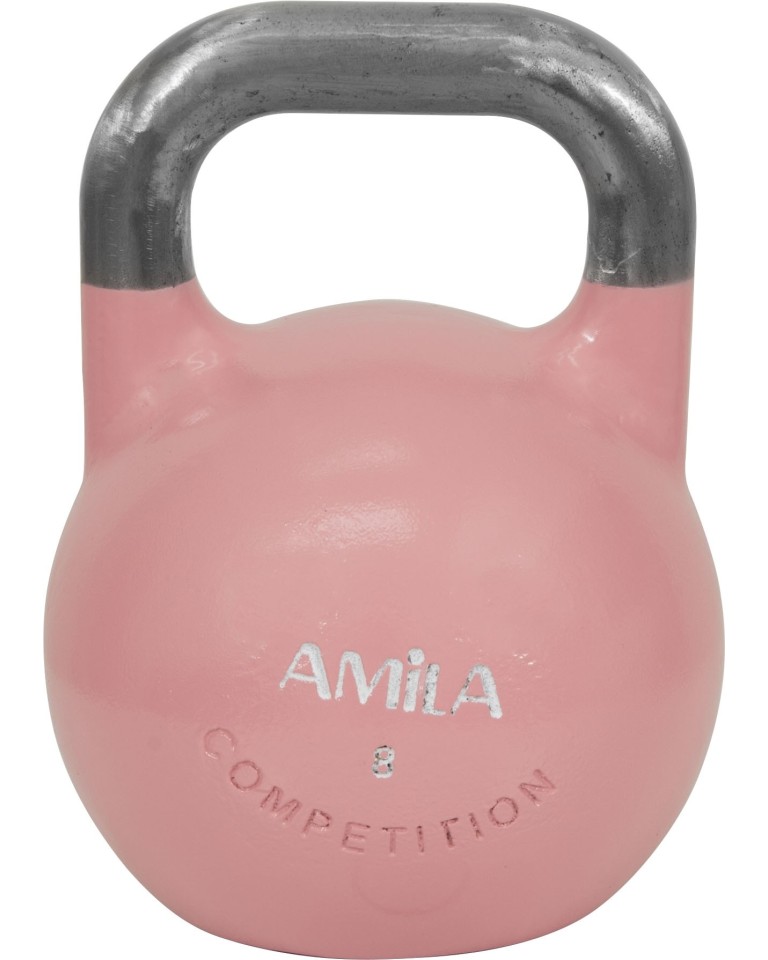 Αλτήρας Kettlebell amila Aγωνιστικό 8kg Ροζ (84581)