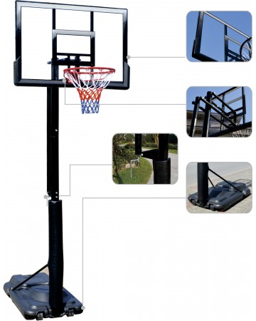 Μπασκέτα Deluxe Amila BasketballSet Ignite DCC35 49221