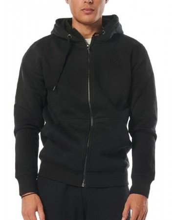 Ανδρικό Μπουφάν με Κουκούλα Body Action Men Hooded Sweat Jacket 073214-01 Black