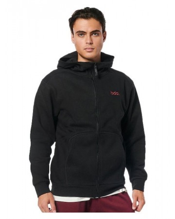 Ανδρική Ζακέτα με Κουκούλα Body Action Men Fleece Full Zip Hoodie 073218-01 Black