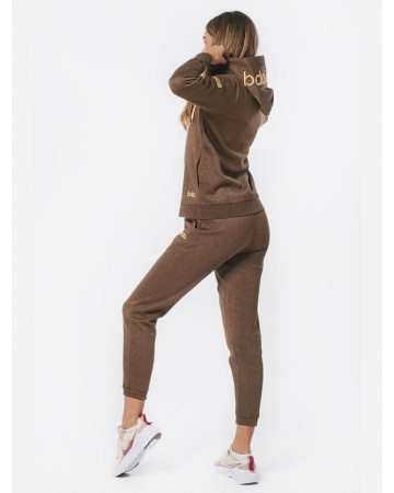 Γυναικεία Ζακέτα με Κουκούλα Body Action Women Full Zip Hoodie 071227-06B   D.Brown