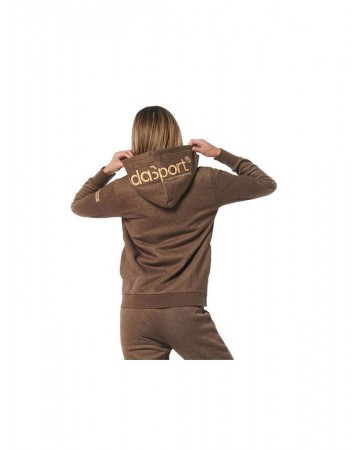 Γυναικεία Ζακέτα με Κουκούλα Body Action Women Full Zip Hoodie 071227-06B   D.Brown