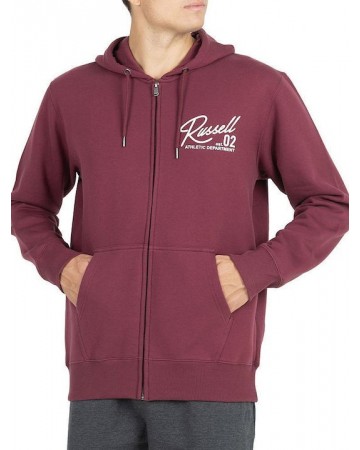 Ανδρική Ζακέτα με Κουκούλα Russell Athletic Est 02 Zip Through Hoody A2029-2-482