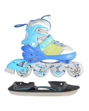 Αυξομειούμενα Roller NH18192 A 4σε1 Μπλε IN-LINE SKATES/HOCKEY ICE SKATES