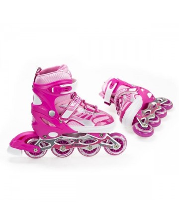 Αυξομειούμενα Πατίνια Roller NJ 1828 A INLINE SKATES NILS EXTREME ΡΟΖ