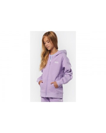 Παιδικό Φούτερ με Κουκούλα Body Action Girls Basic Zip Hoodie 072201 13C Lilac