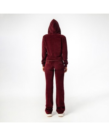 Γυναικεία Ζακέτα με Κουκούλα Be Nation Velour Full Zip Hood Bordeaux 07102206 5C