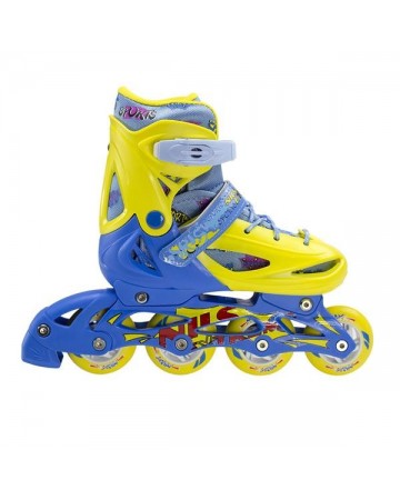 Αυξ. Πατίνια Roller NH 1105 ΣΕΤ 3 ΣΕ 1 INLINE SKATES NILS EXTREME ΚΙΤΡΙΝΟ/ΜΠΛΕ