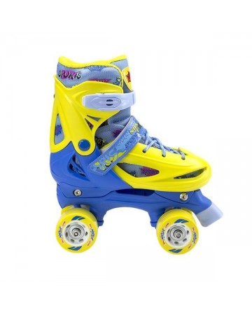 Αυξ. Πατίνια Roller NH 1105 ΣΕΤ 3 ΣΕ 1 INLINE SKATES NILS EXTREME ΚΙΤΡΙΝΟ/ΜΠΛΕ