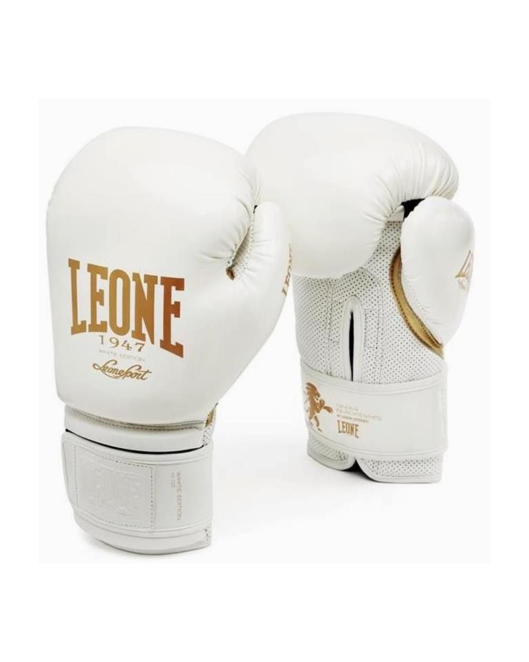 Γάντια προπόνησης Leone WHITE BOXING GLOVES GN059