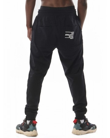 Ανδρικό Παντελόνι Φόρμας Body Action Men's Tapered Sweatpants 023328-01 Black