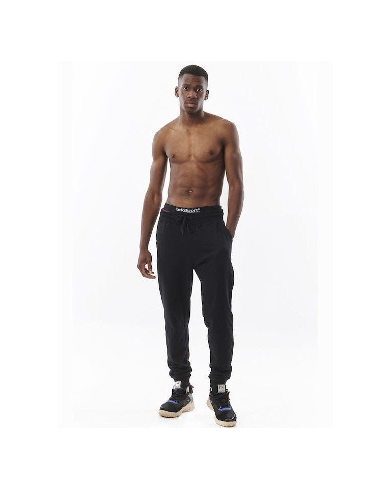 Ανδρικό Παντελόνι Φόρμας Body Action Men's Tapered Sweatpants 023328-01 Black