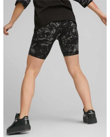 Γυναικείο Κολάν Puma Power Aop 7" High-Waist Short Leggings 673643-01