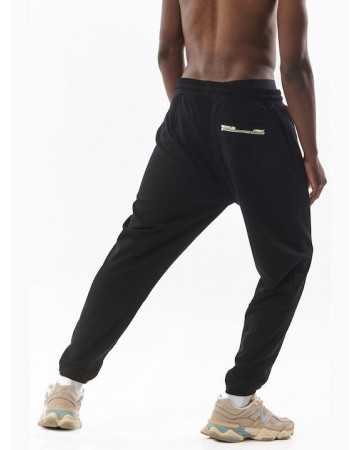 Ανδρικό Παντελόνι Φόρμας Body Action Men's Sustainable Cuffed Sweatpants 023329-05A Offwhite