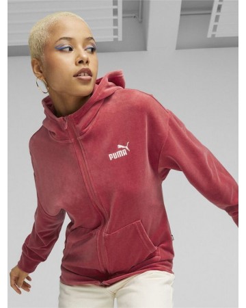 Γυναικεία Ζακέτα Με Κουκούλα Puma ESS Elevated Velour FZ Hoodie 675990-21