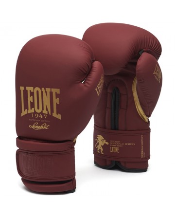 Γάντια προπόνησης Leone BOXING GLOVES BORDEAUX GN059