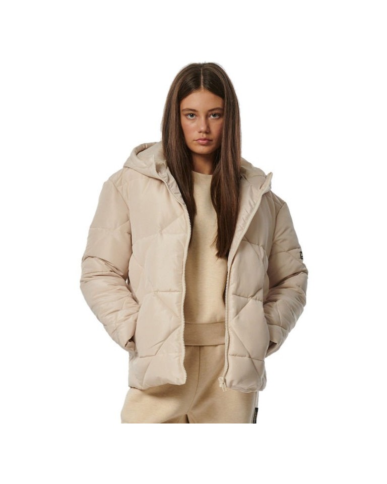 Γυναικεία Ζακέτα Body Action Women's Quilted Puffer Jacket 071331 01 (Beige)