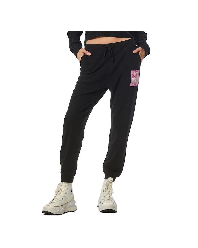 Γυναικείο Παντελόνι Φόρμας Body Action Women's 7/8 High Rise Yoga Joggers 021337-01 (Black)