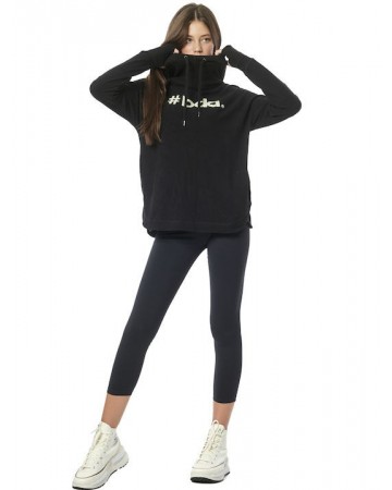 Γυναικεία Ζακέτα Body Action Women's Cowl Neck Hoodie 061325-01 (Black)