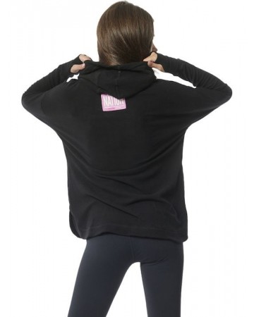 Γυναικεία Ζακέτα Body Action Women's Cowl Neck Hoodie 061325-01 (Black)