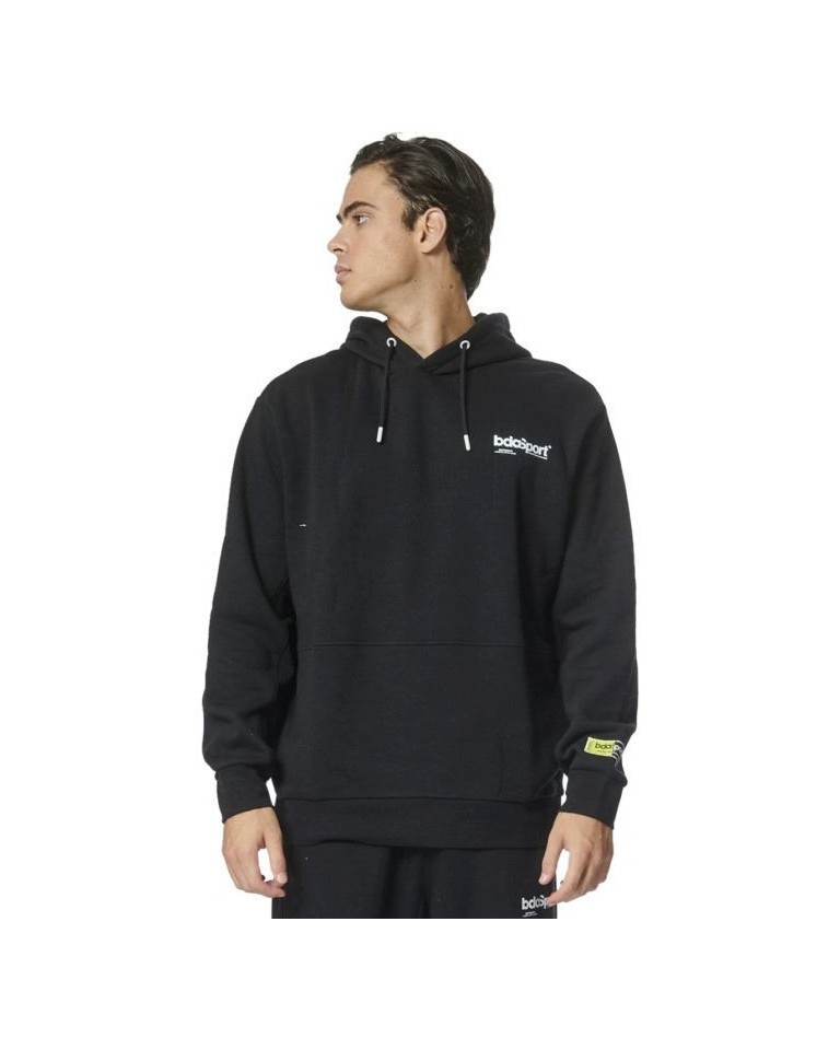 Ανδρική Ζακέτα με Κουκούλα Body Action Men's Brushed Back Fleece Hoodie 063315-01 Black