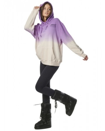 Ζακέτα με Κουκούλα Body Action Dip Dyed Hoodie 063318-13C  (Lilac)