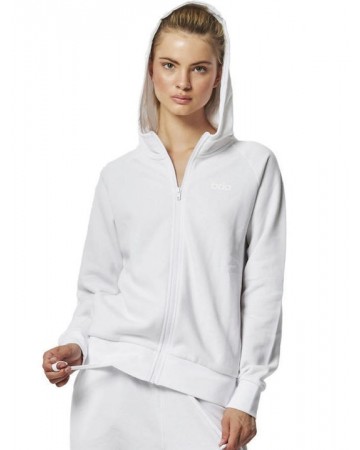 Γυναικεία Ζακέτα με Κουκούλα Body Action Women's Fleece Full  Zip Hoodie 071320-02  (White)