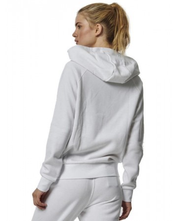 Γυναικεία Ζακέτα με Κουκούλα Body Action Women's Fleece Full  Zip Hoodie 071320-02  (White)