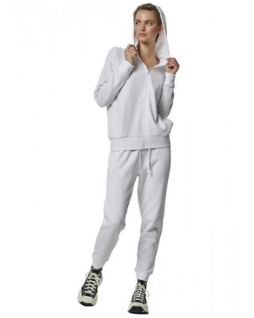 Γυναικεία Ζακέτα με Κουκούλα Body Action Women's Fleece Full  Zip Hoodie 071320-02  (White)