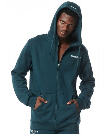 Ανδρική Ζακέτα με Κουκούλα Body Action Men's Full Zip Training Hoodie 073317-07 Teal Green