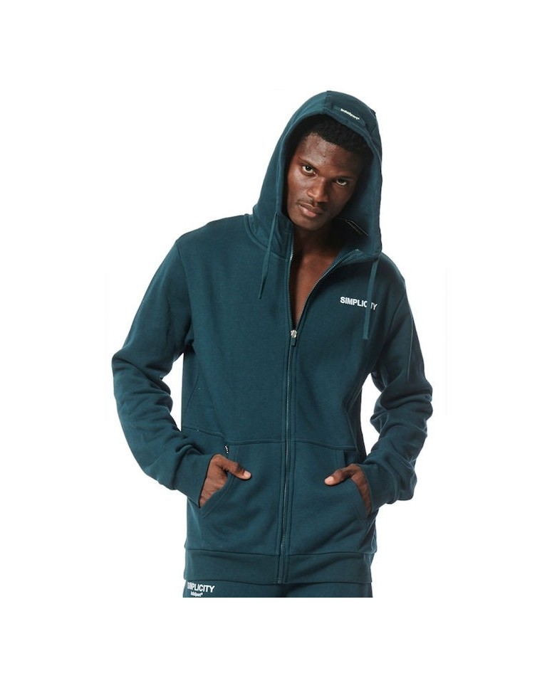 Ανδρική Ζακέτα με Κουκούλα Body Action Men's Full Zip Training Hoodie 073317-07 Teal Green