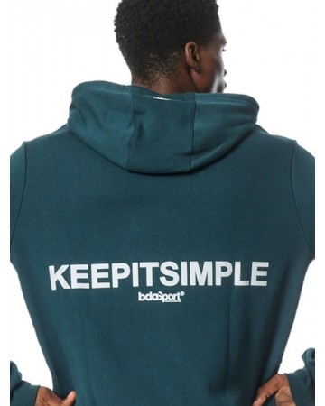 Ανδρική Ζακέτα με Κουκούλα Body Action Men's Full Zip Training Hoodie 073317-07 Teal Green