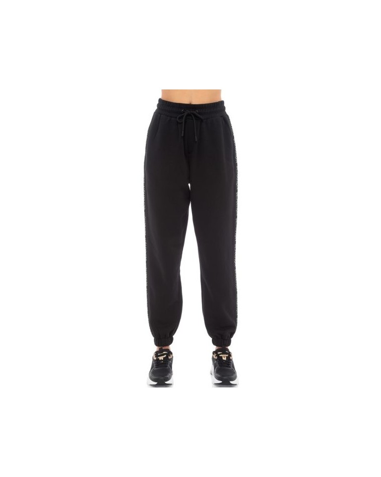 Γυναικείο Παντελόνι Φόρμας Be Nation Reflective High Waist Loose Pant Black 01 02102305