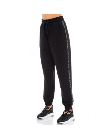 Γυναικείο Παντελόνι Φόρμας Be Nation Reflective High Waist Loose Pant Black 01 02102305